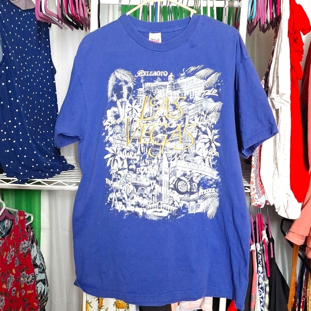 LAS VEGAS BLUE T-SHIRT SIZE XL